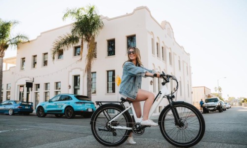 a person on a bicycle