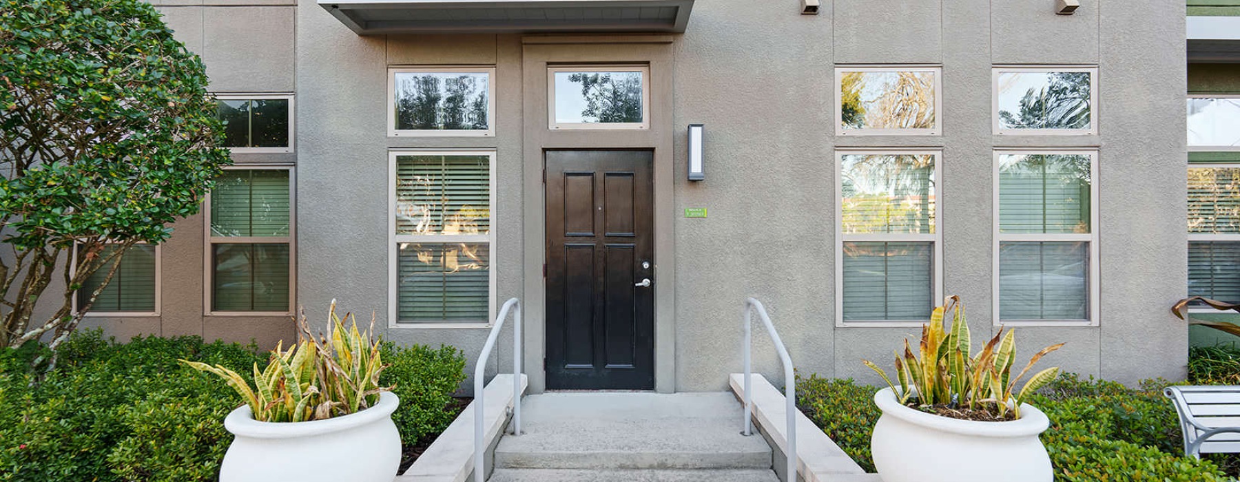 stairs to private, outdoor entrance